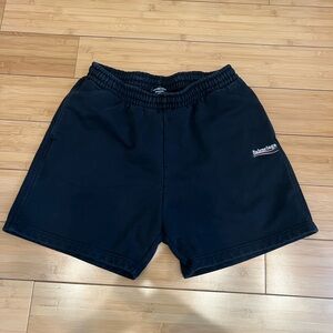 Balenciaga Men's Black Athletic Shorts